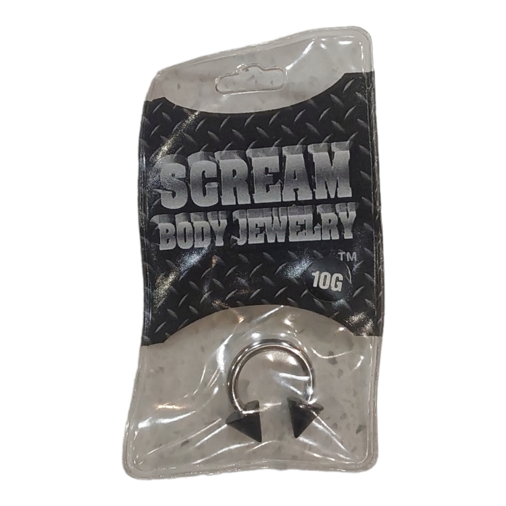 1 Scream Body Nose Jewelry Men Or Women's (10G) x